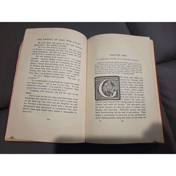 1902 The Thrall of Leif the Lucky Otillie Liljencrantz Hardcover 1st Ed Viking - Picture 8 of 8